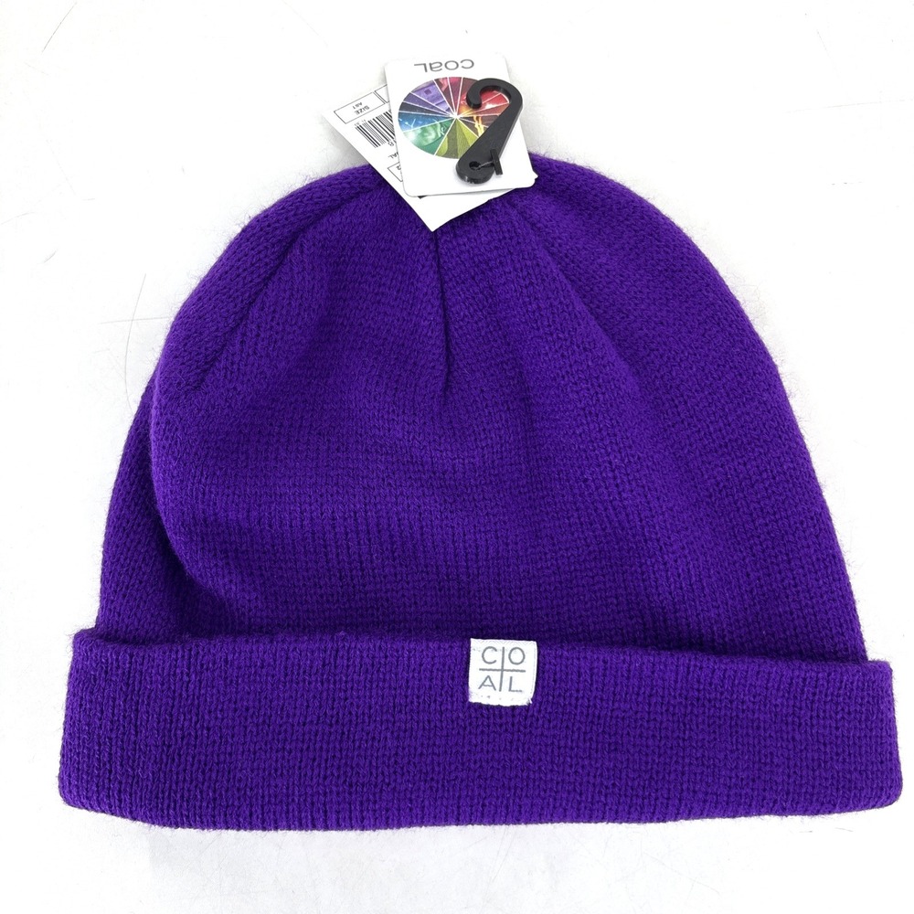 Coal Purple Cuff Beanie Hat - Super Soft Acrylic Unisex‎ One Size NWT